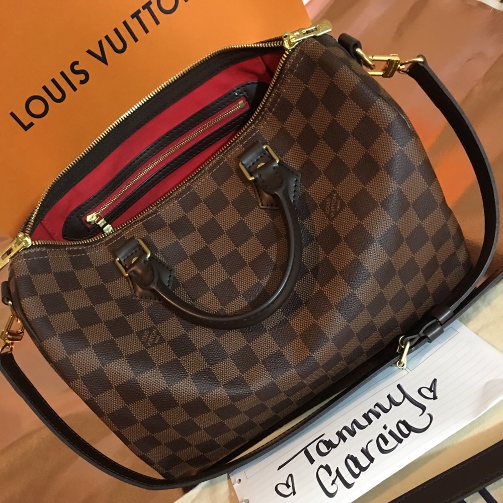 ❌SOLD❌SPEEDY BANDOULIÈRE 30 
 Damier Ebene